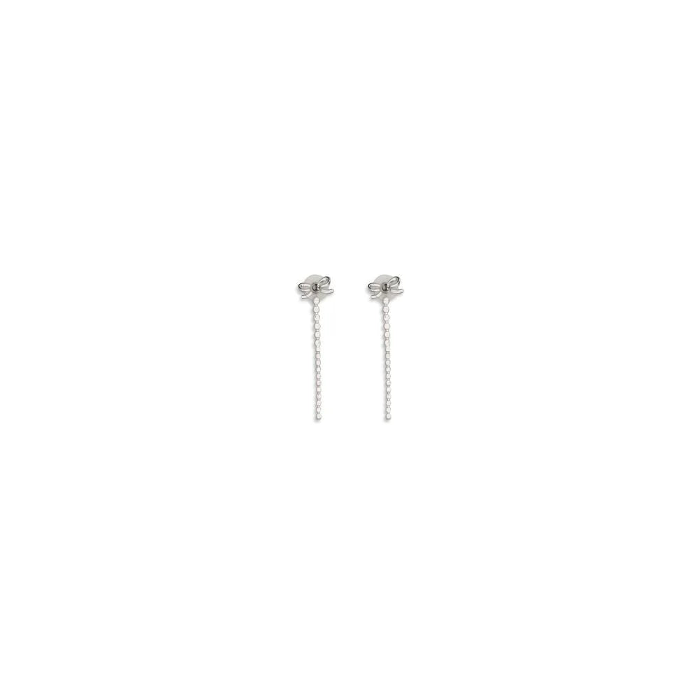 Pendientes de latón plateado Self-Portrait - Talla única