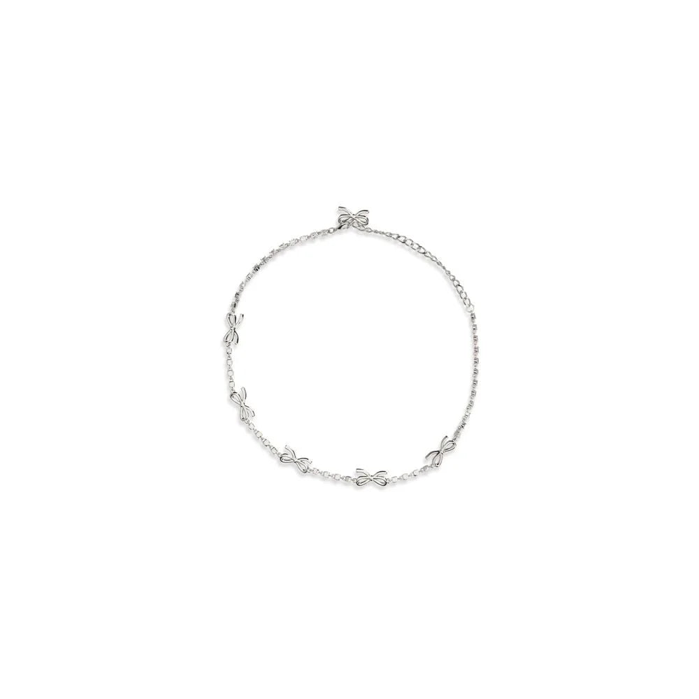 Self-Portrait Silver Brass Necklace - One Size