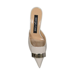 Sergio Rossi Beige Calfskin Mules - EU36/US6