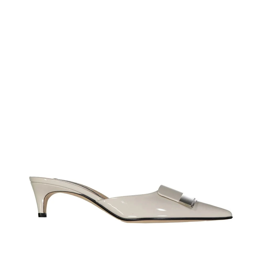 Sergio Rossi Beige Calfskin Mules - EU36/US6