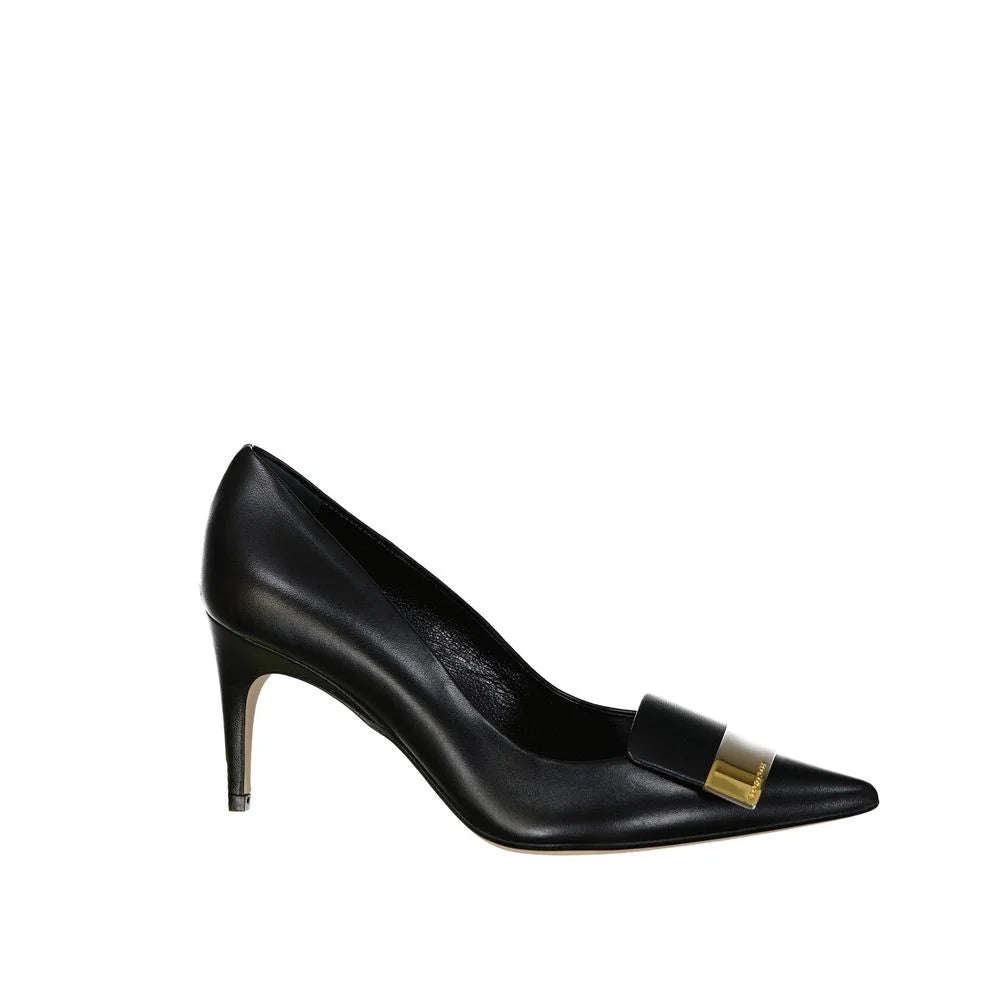 Sergio Rossi Black Calfskin High Heel Pumps - EU36/US6