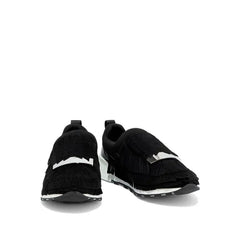 Sergio Rossi Black Fabric Athletic Sneakers - EU38/US8