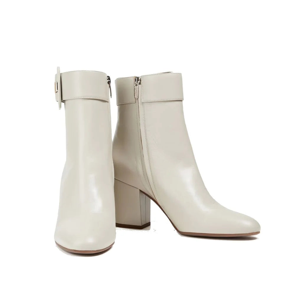 Sergio Rossi Buckled Leather Ankle Boots - Boots