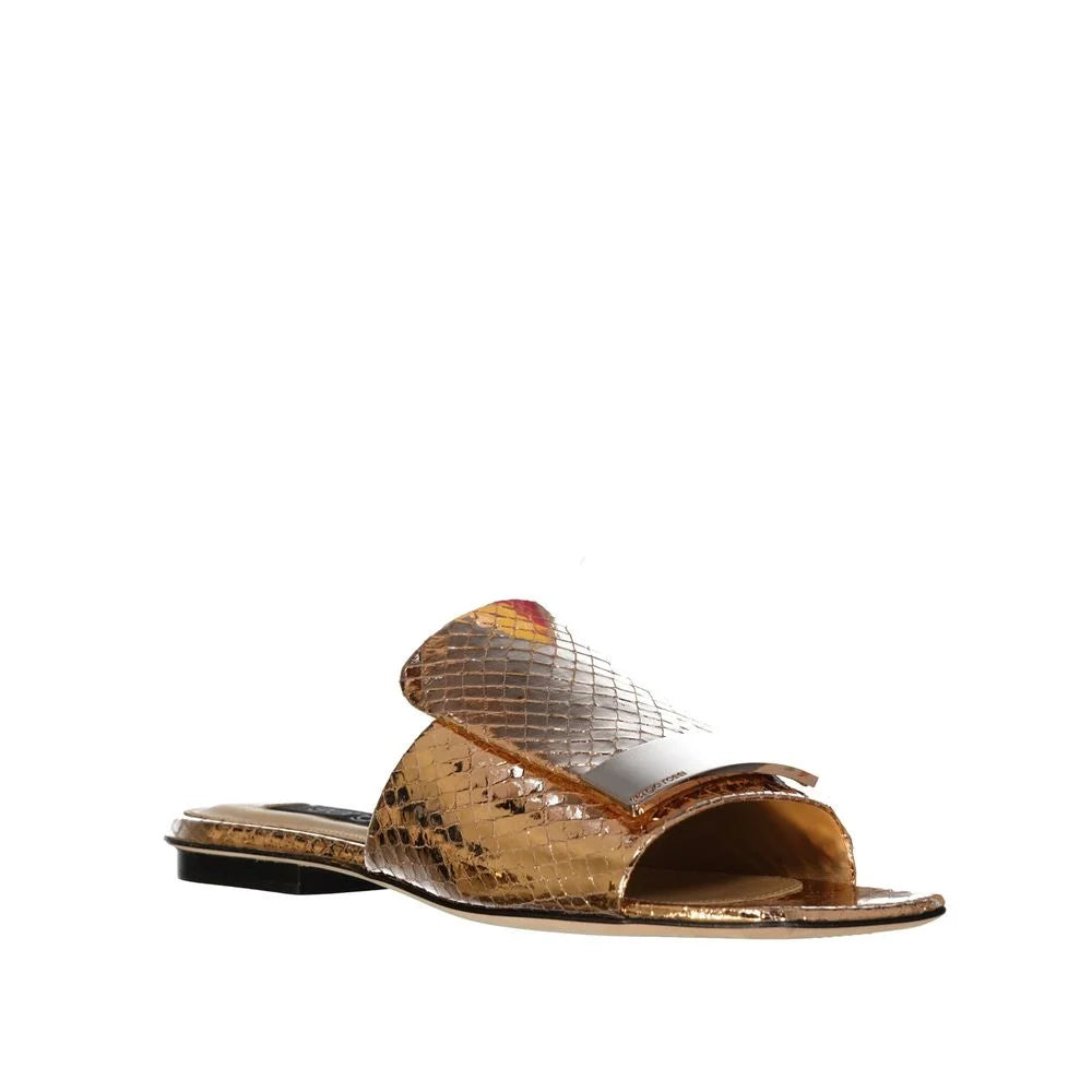 Sergio Rossi Leather Flat Sandals - EU34/US4 - Sandals