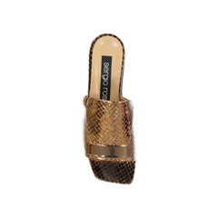 Sergio Rossi Leather Flat Sandals - EU34/US4 - Sandals