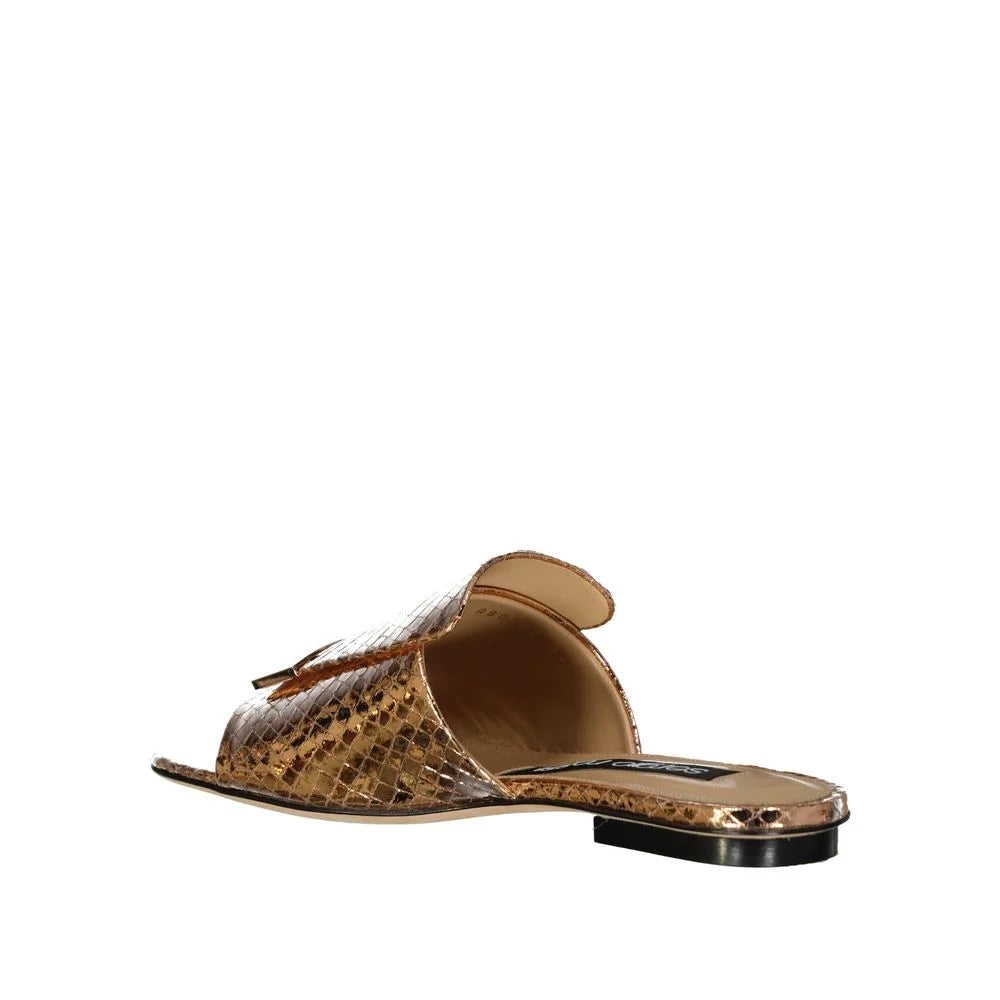 Sergio Rossi Leather Flat Sandals - EU34/US4 - Sandals