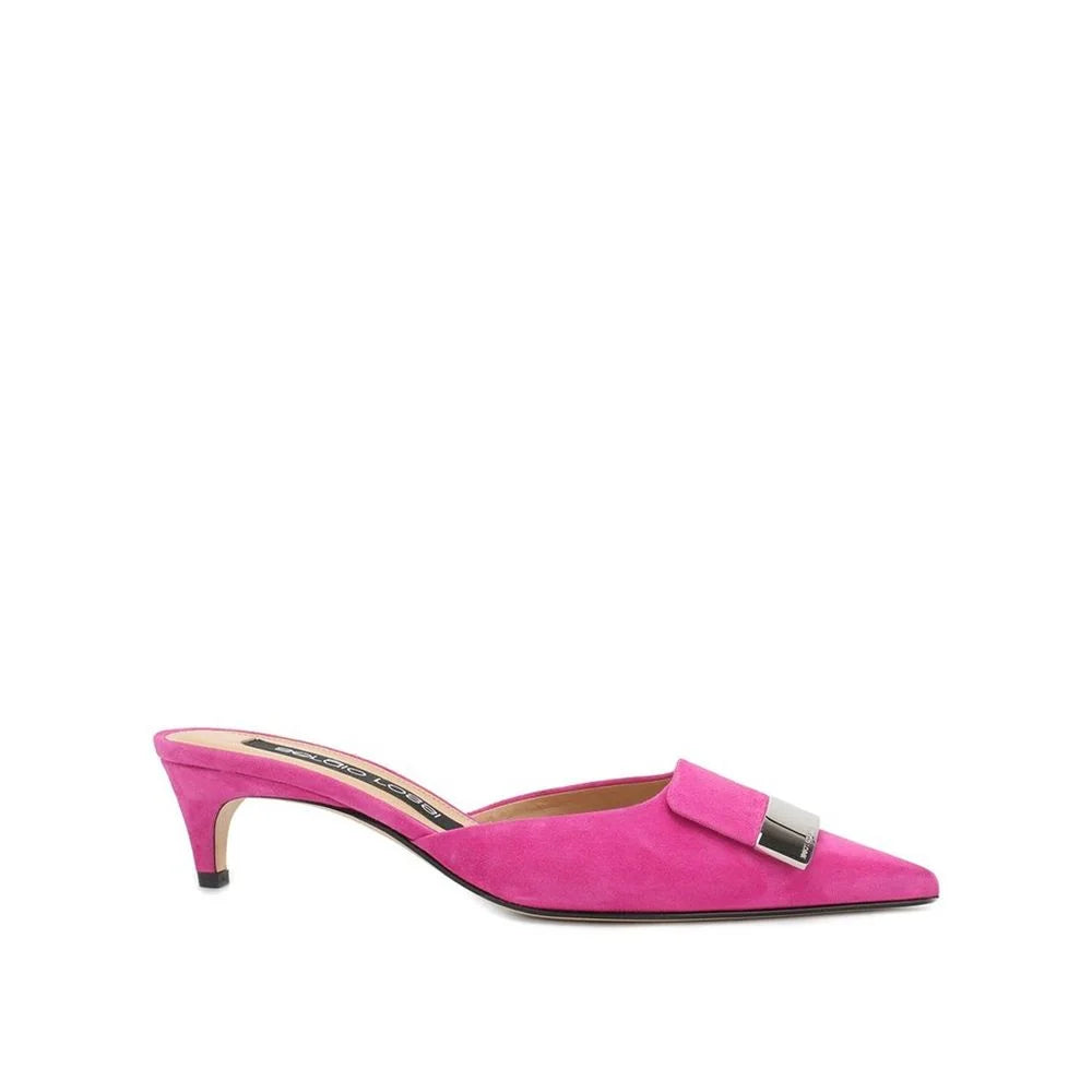 Sergio Rossi Leather Mules - EU34.5/US4.5 - Heels