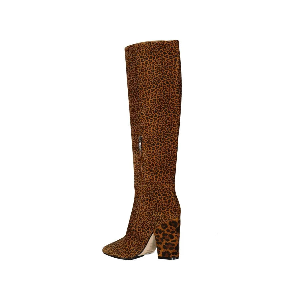 Sergio Rossi Leopard-Print Leather Boots - Boots