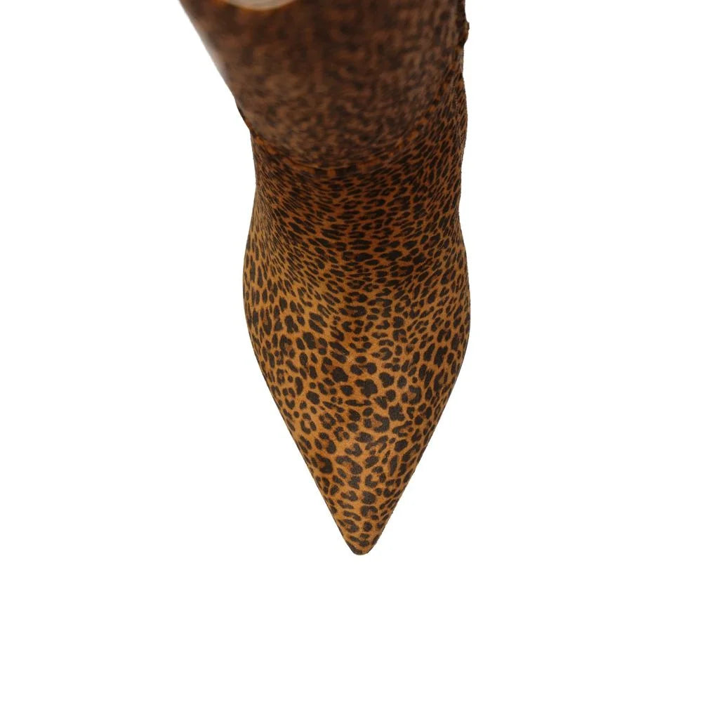 Sergio Rossi Leopard-Print Leather Boots - Boots