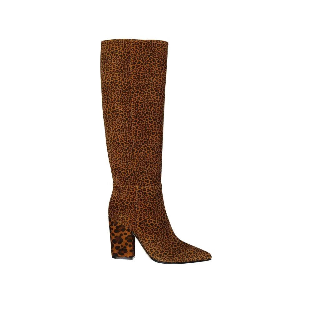 Sergio Rossi Leopard-Print Leather Boots - Boots