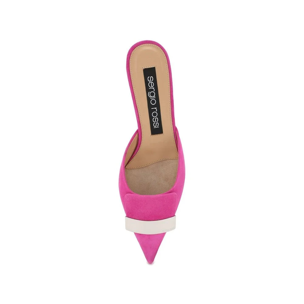 Sergio Rossi Multicolor Calfskin Mules - EU34.5/US4.5