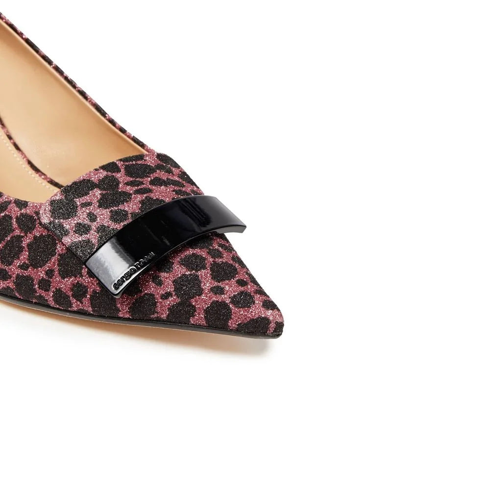 Sergio Rossi Multicolor Fabric Mid Heel Pumps - EU35/US5