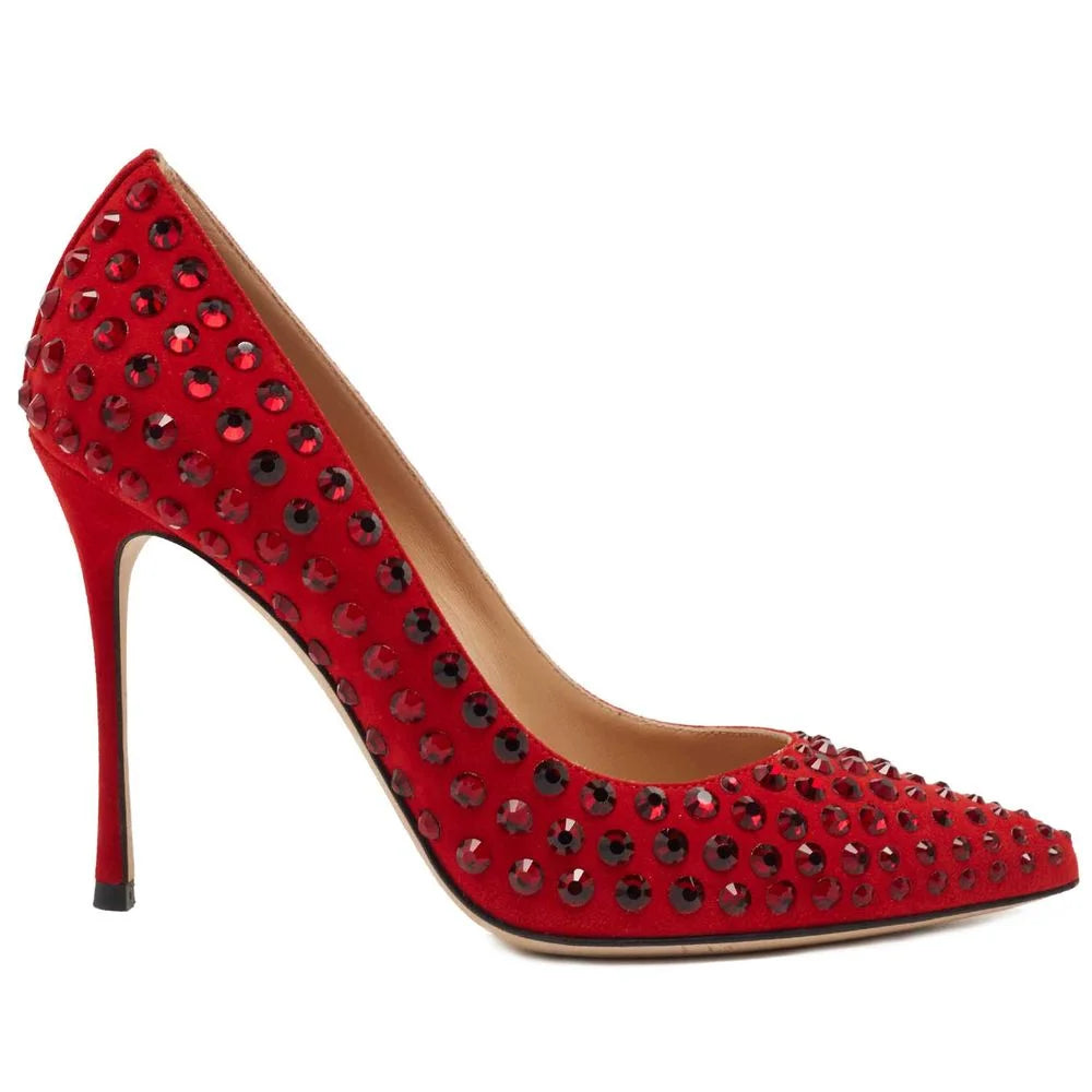 Sergio Rossi Red Calfskin Pump - Heels