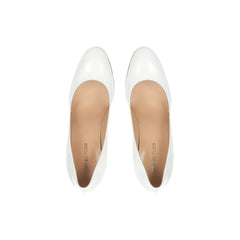 Sergio Rossi White Calfskin High Heel Pumps - EU37.5/US7.5
