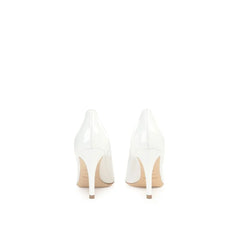 Sergio Rossi White Calfskin High Heel Pumps - EU37.5/US7.5