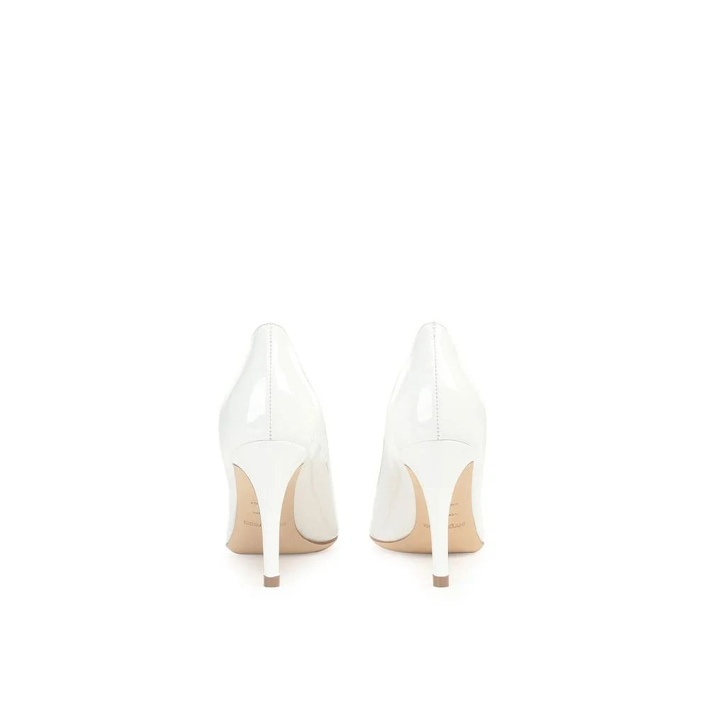 Sergio Rossi White Calfskin High Heel Pumps - EU37.5/US7.5