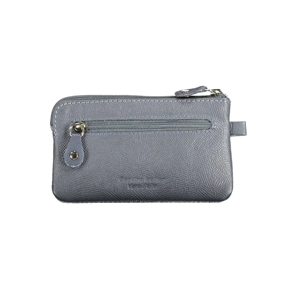 Sergio Tacchini Blue Leather Wallet - Wallets