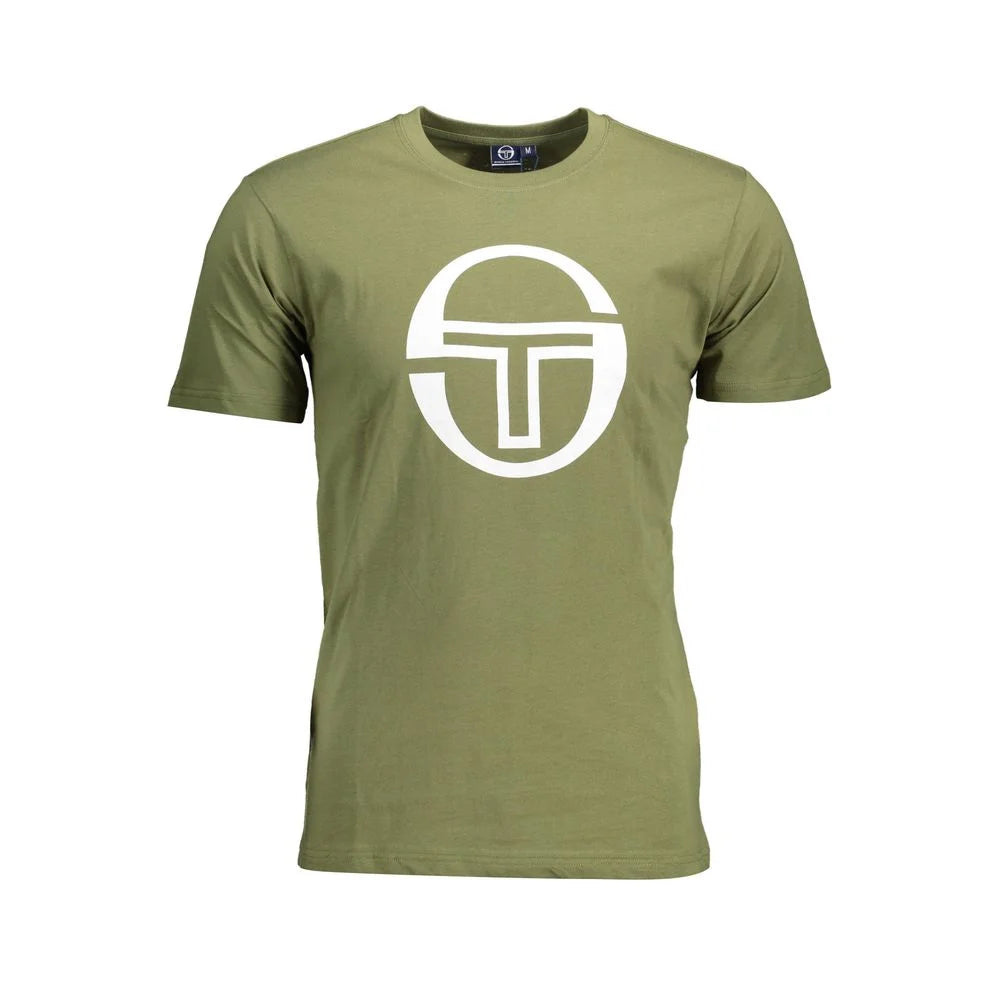Sergio Tacchini Green Cotton Men T-Shirt - T-Shirts