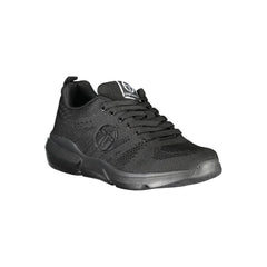 Sergio Tacchini Sleek Black Lace-up Sneakers with Contrast Detailing - EU45/US12 - Sneakers