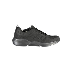 Sergio Tacchini Sleek Black Lace-up Sneakers with Contrast Detailing - EU45/US12 - Sneakers