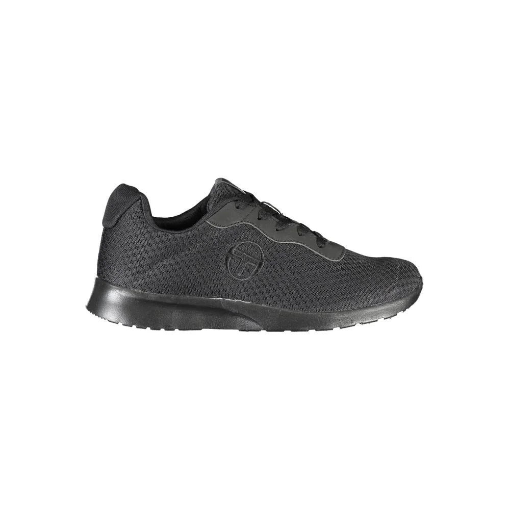 Sergio Tacchini Sleek Black Sneakers with Embroidered Detail - Sneakers