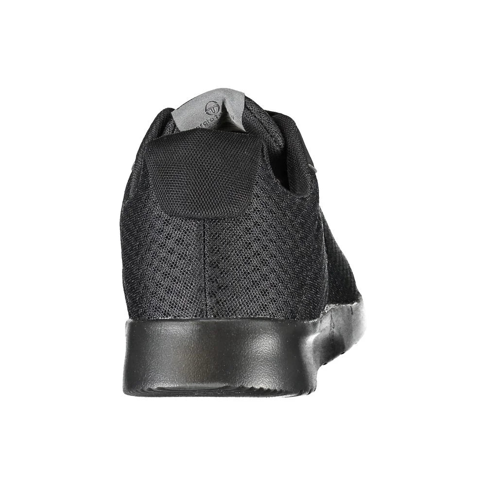 Sergio Tacchini Sleek Black Sneakers with Embroidered Detail - Sneakers