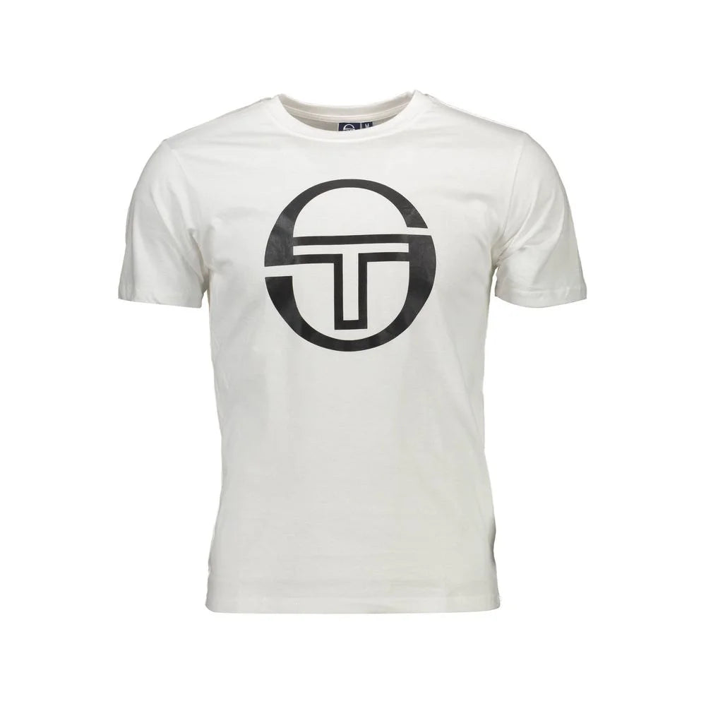 Sergio Tacchini White Cotton Men T-Shirt - XL - T-Shirts