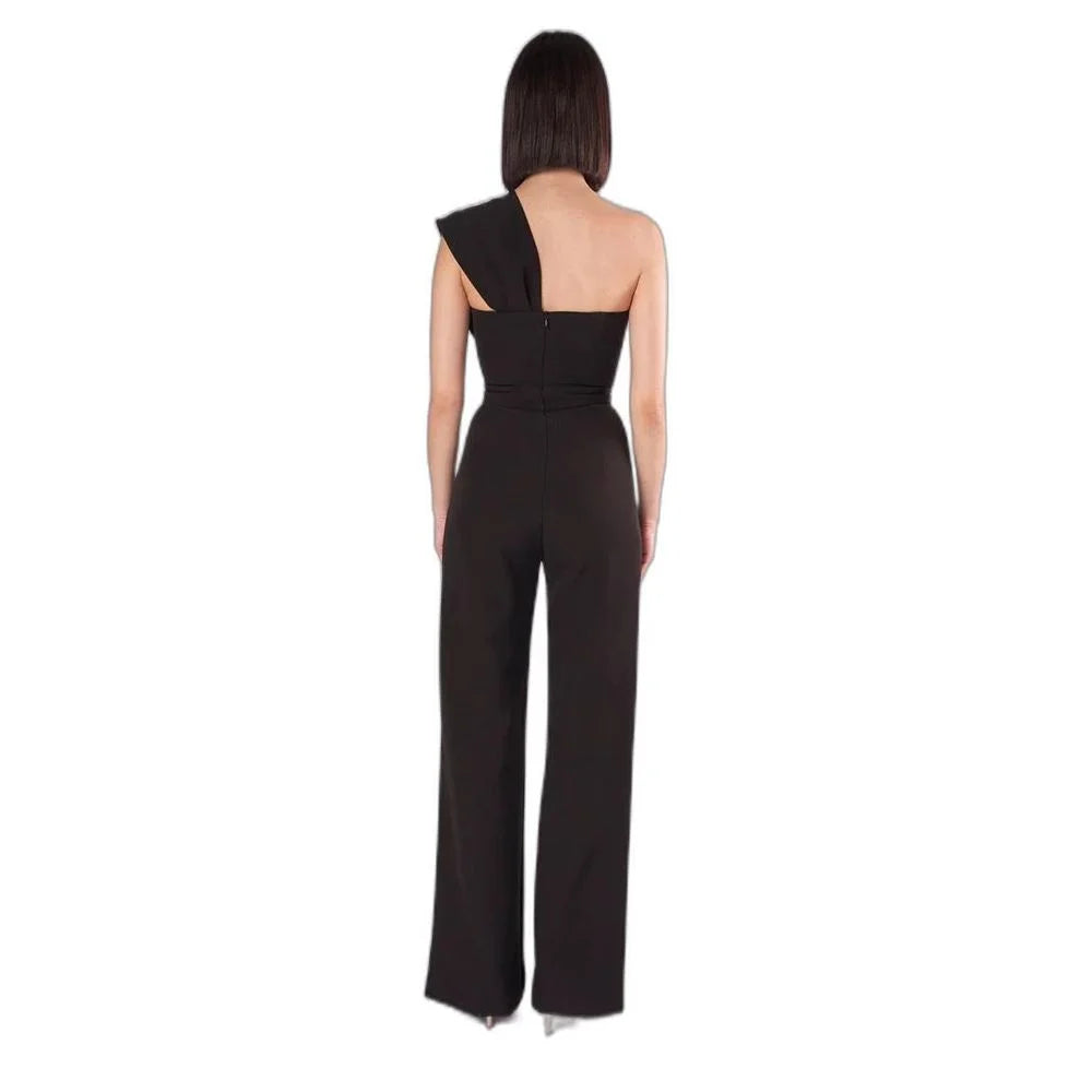 Silence Black Polyester Jumpsuit - IT38|XS