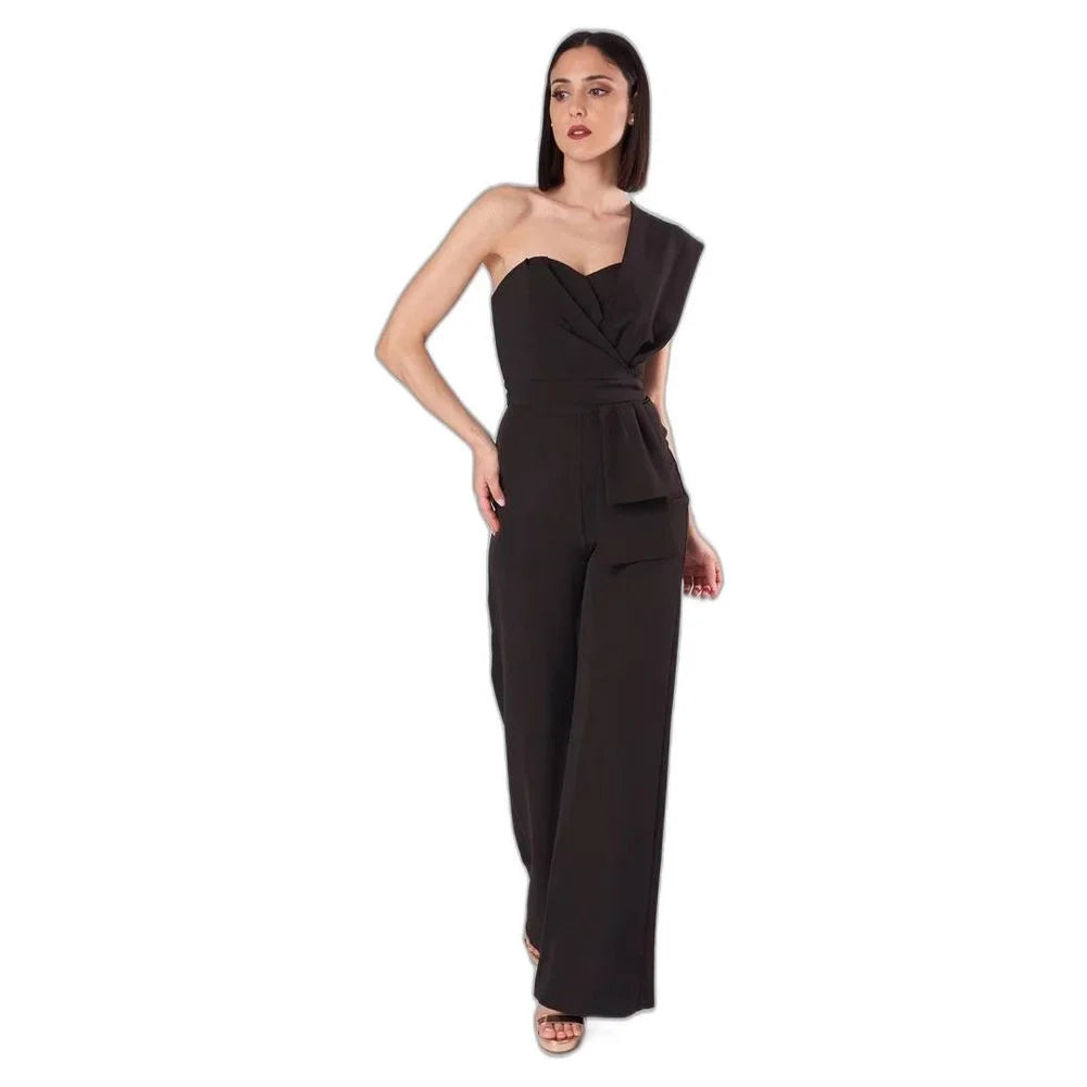 Silence Black Polyester Jumpsuit - IT38|XS