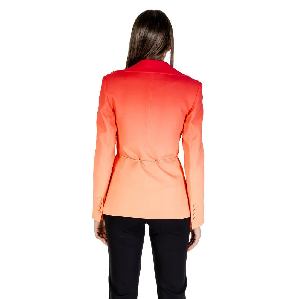 Silence Orange Polyester Blazer - IT38|XS