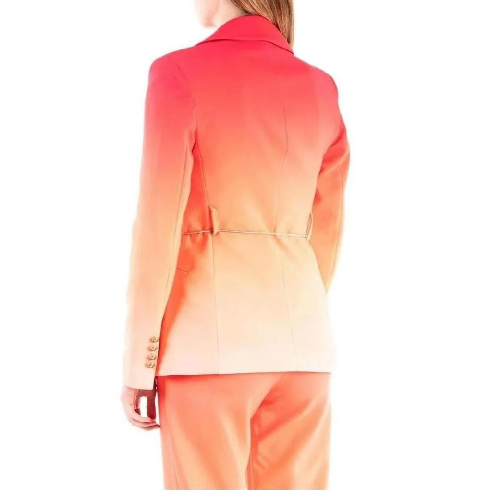 Silence Orange Polyester Blazer - IT38|XS