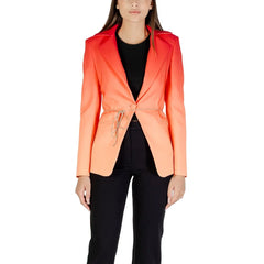 Silence Orange Polyester Blazer - IT38|XS