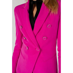 Silence Pink Polyester Blazer - IT44|L