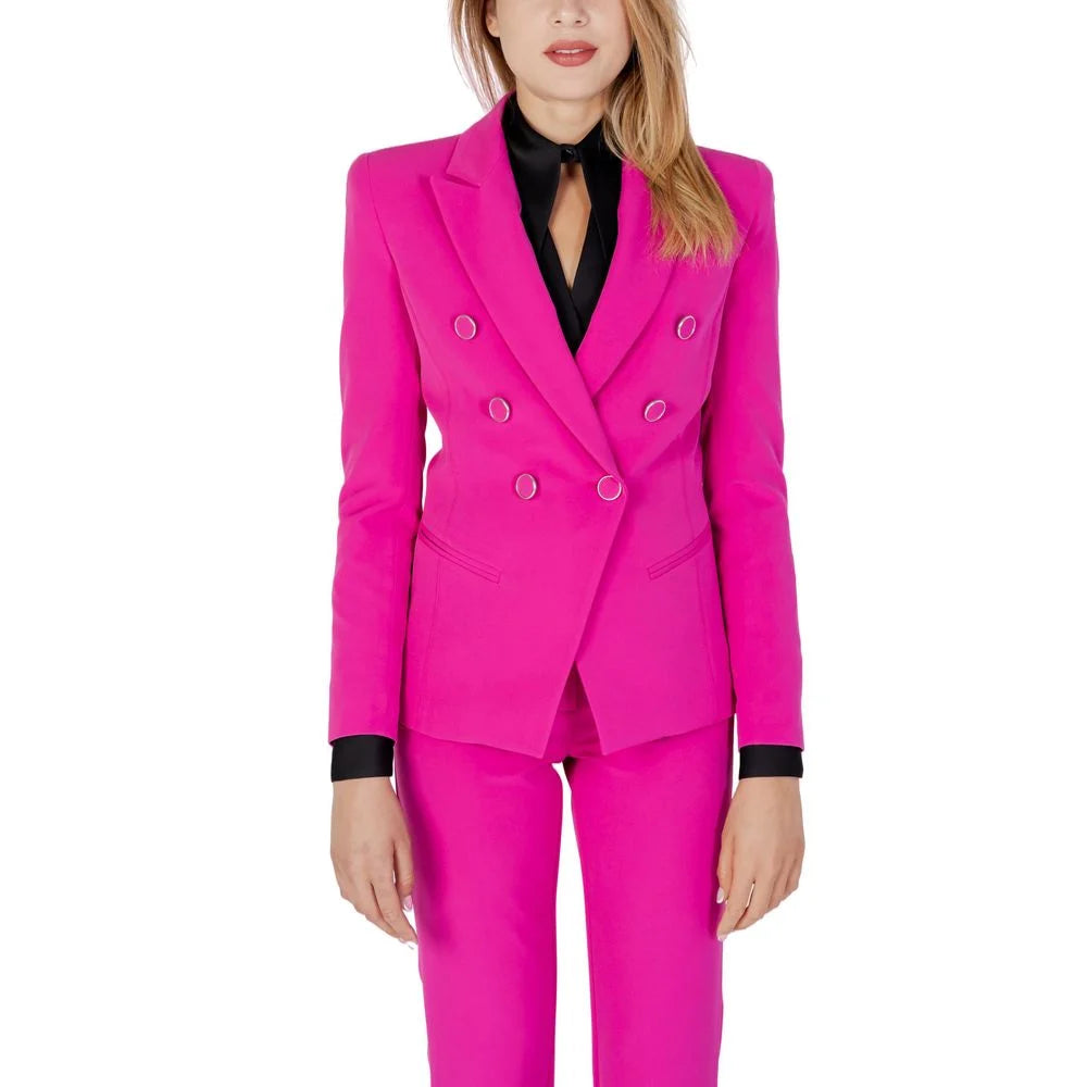 Silence Pink Polyester Blazer - IT44|L