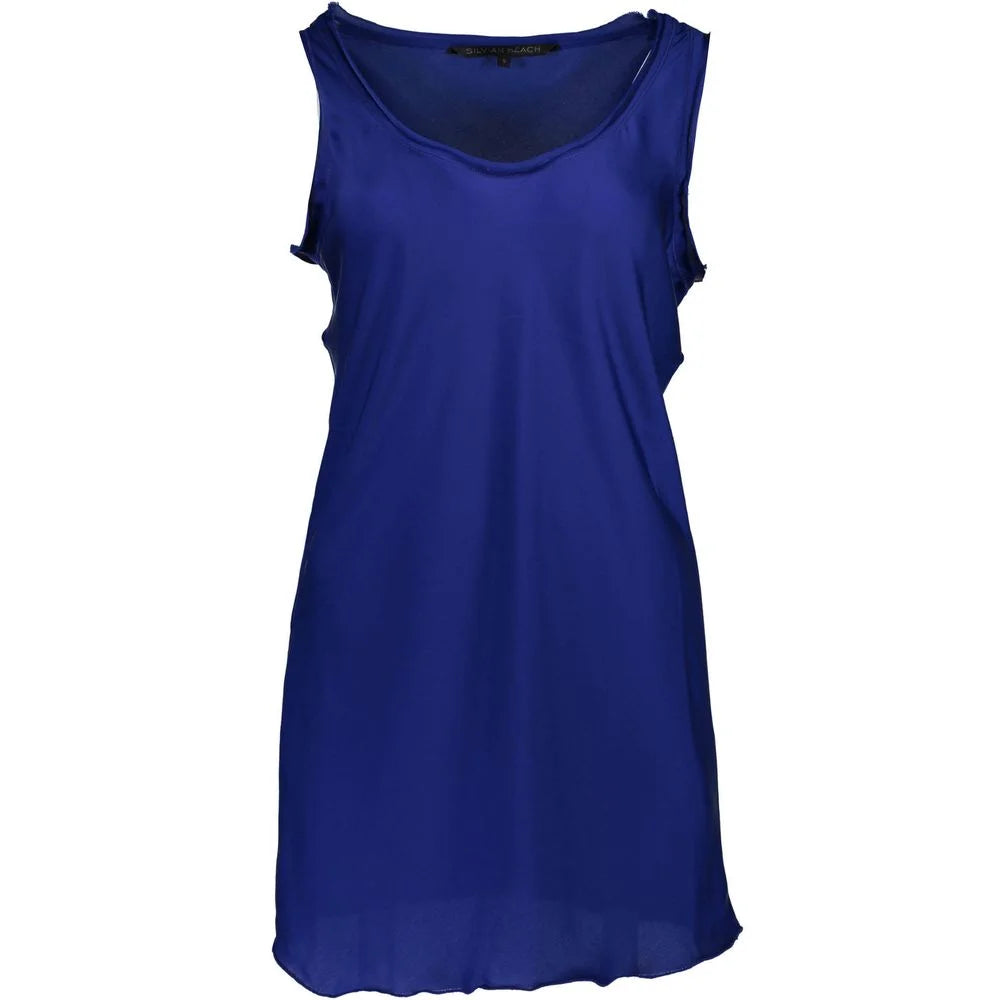 Silvian Heach Blue Polyester Womens Tank Top - XS - Tank Tops