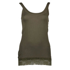 Silvian Heach Green Cotton Women Tank - Tank Tops