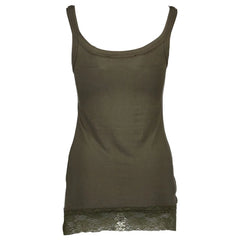 Silvian Heach Green Cotton Women Tank - Tank Tops