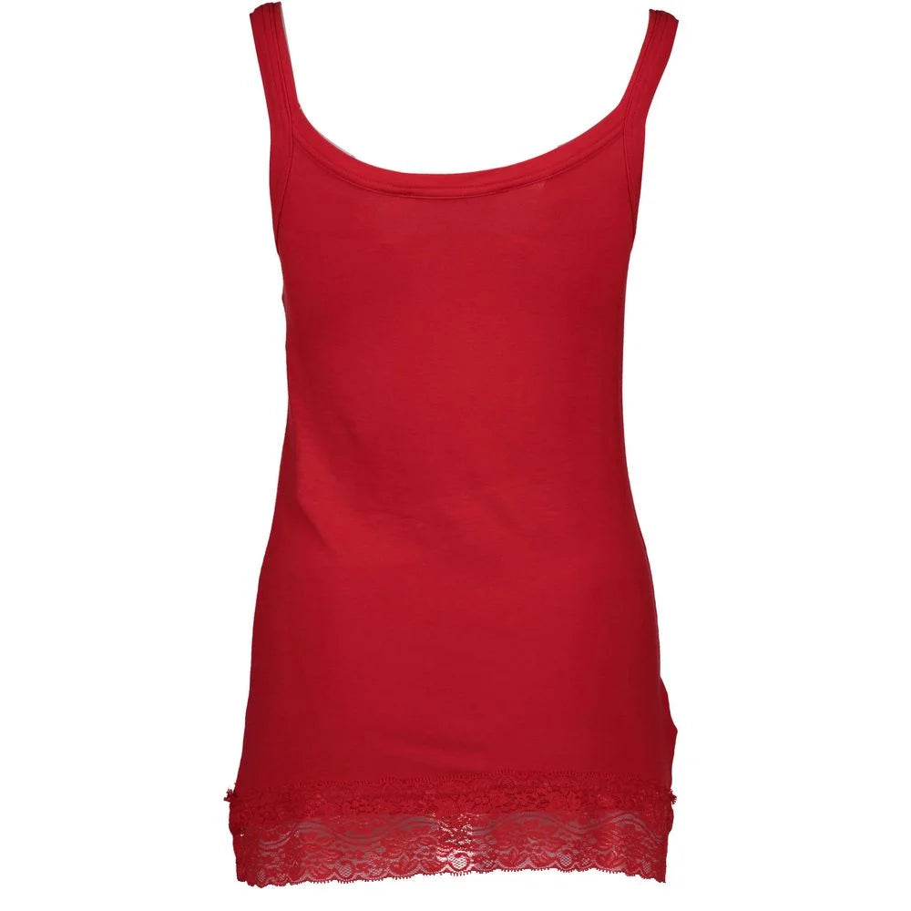 Silvian Heach Red Cotton Women Tank - XS - Tank Tops