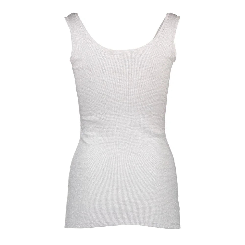 Silvian Heach White Cotton Women’s Tank Top - Tank Tops