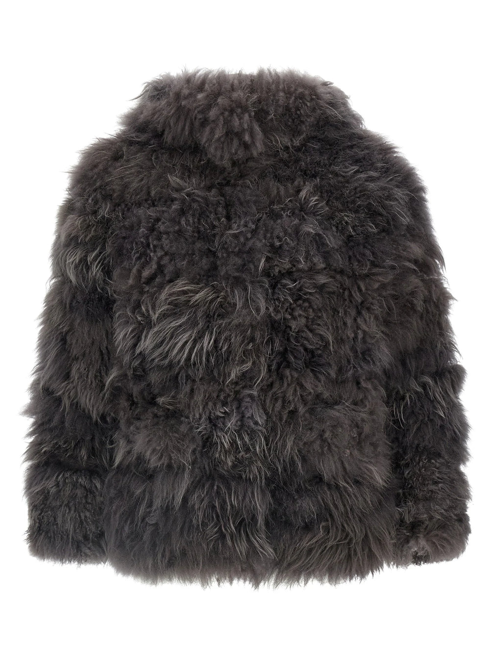 SIMONETTA RAVIZZA Gray Fur Coat - IT38