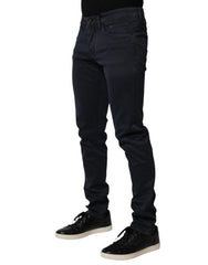 Siviglia Black Mid Waist Cotton Skinny Denim Men Trouser Jeans - W33