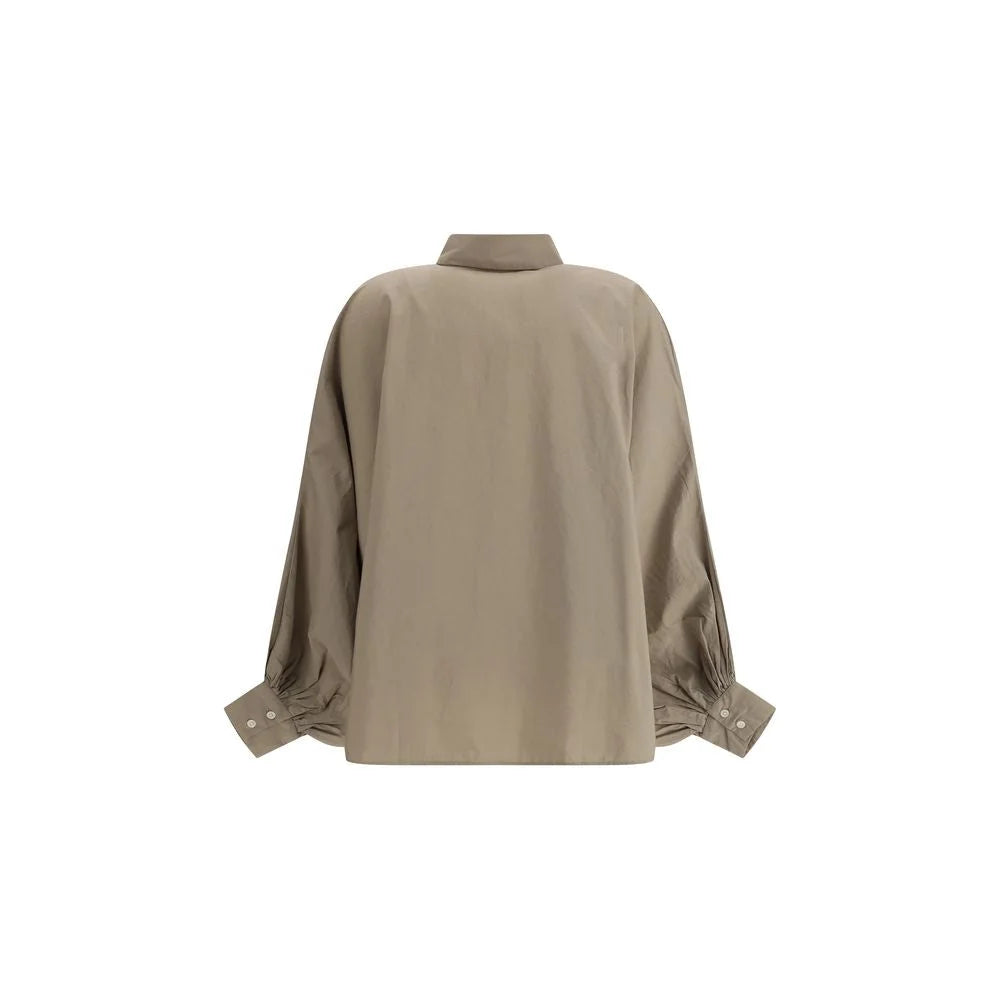 SOSUE Beige Cotton Blouse - One Size