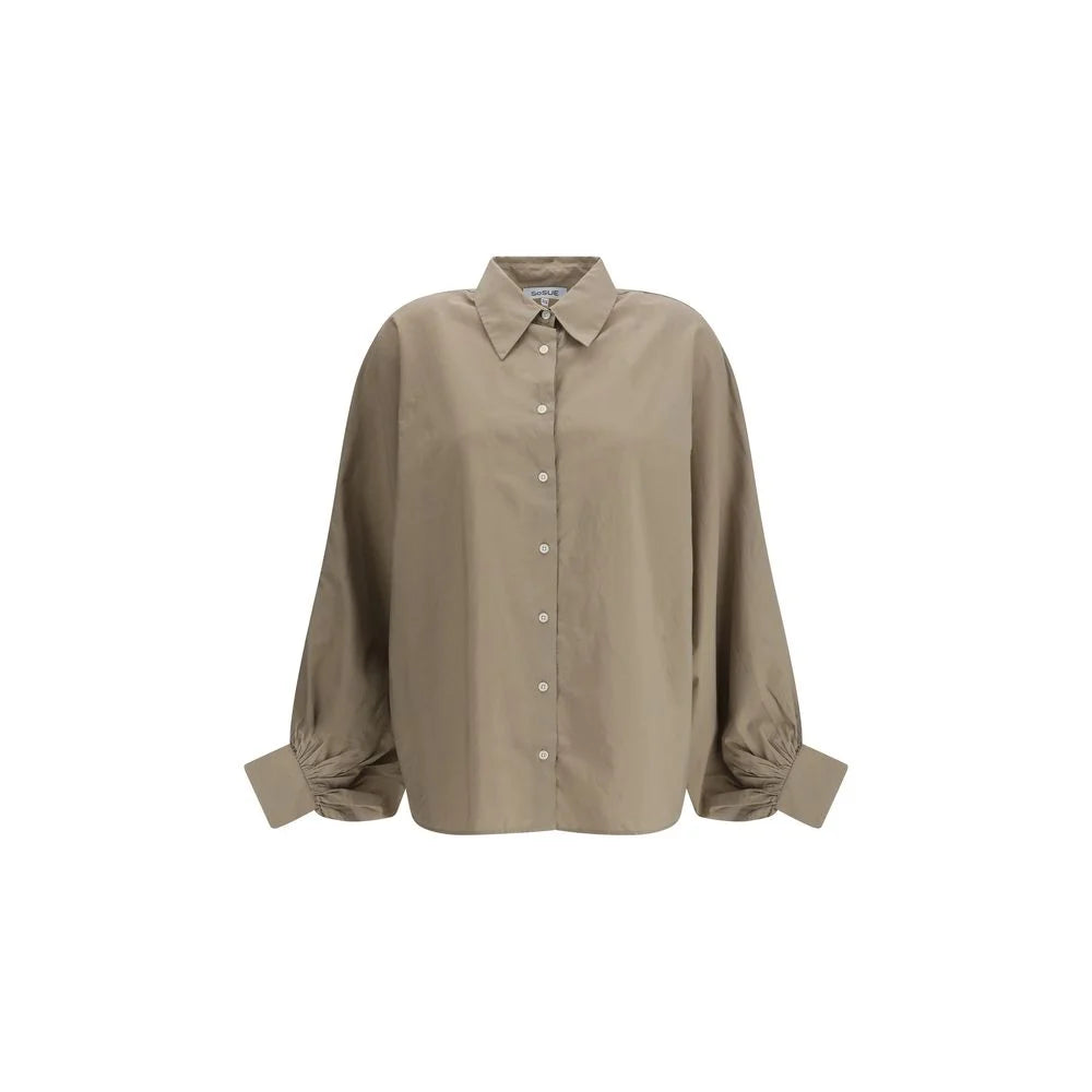 SOSUE Beige Cotton Blouse - One Size
