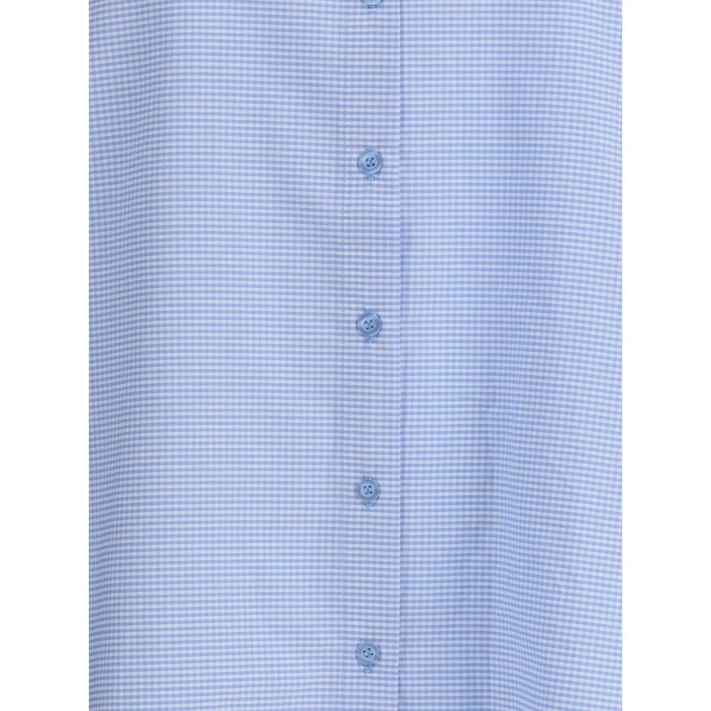 SOSUE Blue Cotton Blouse - One Size