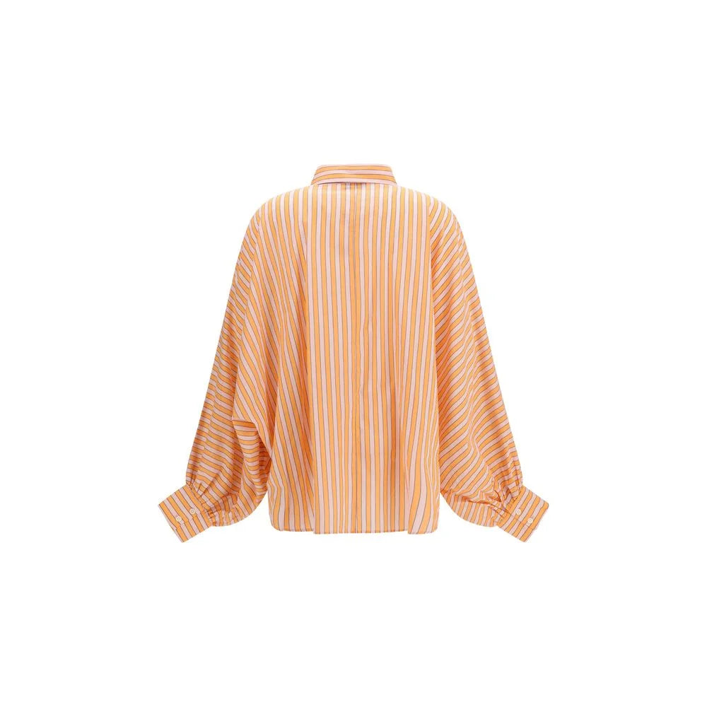 SOSUE Orange Bomuldsbluse - One Size