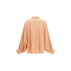 SOSUE Orange Bomuldsbluse - One Size