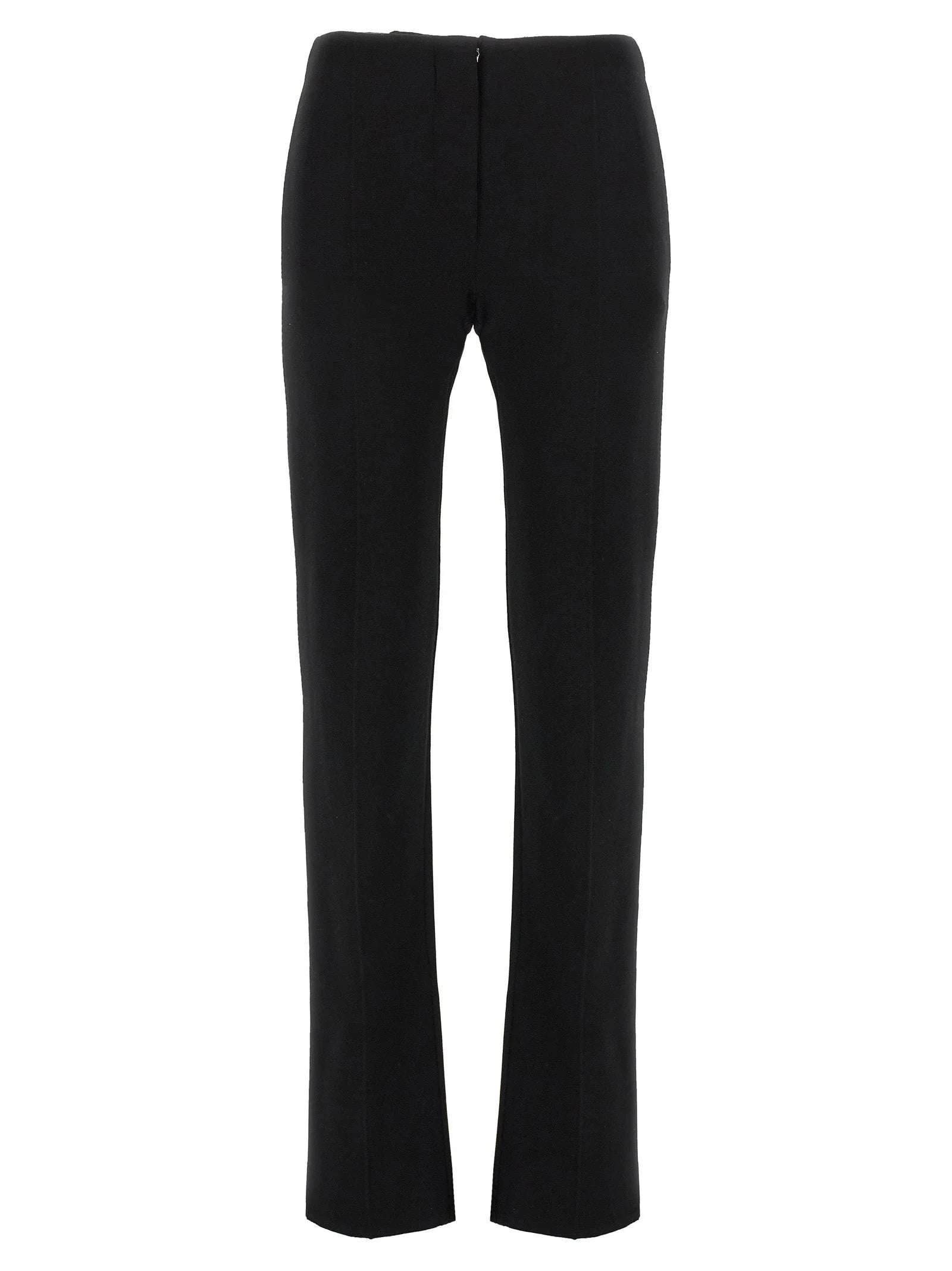 Sportmax Black Viscose Casual Pants