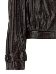 Sportmax Brown Cotton Coat - IT42