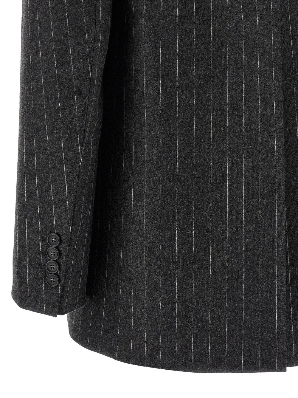 Sportmax Gray Virgin Wool Blazer - IT42