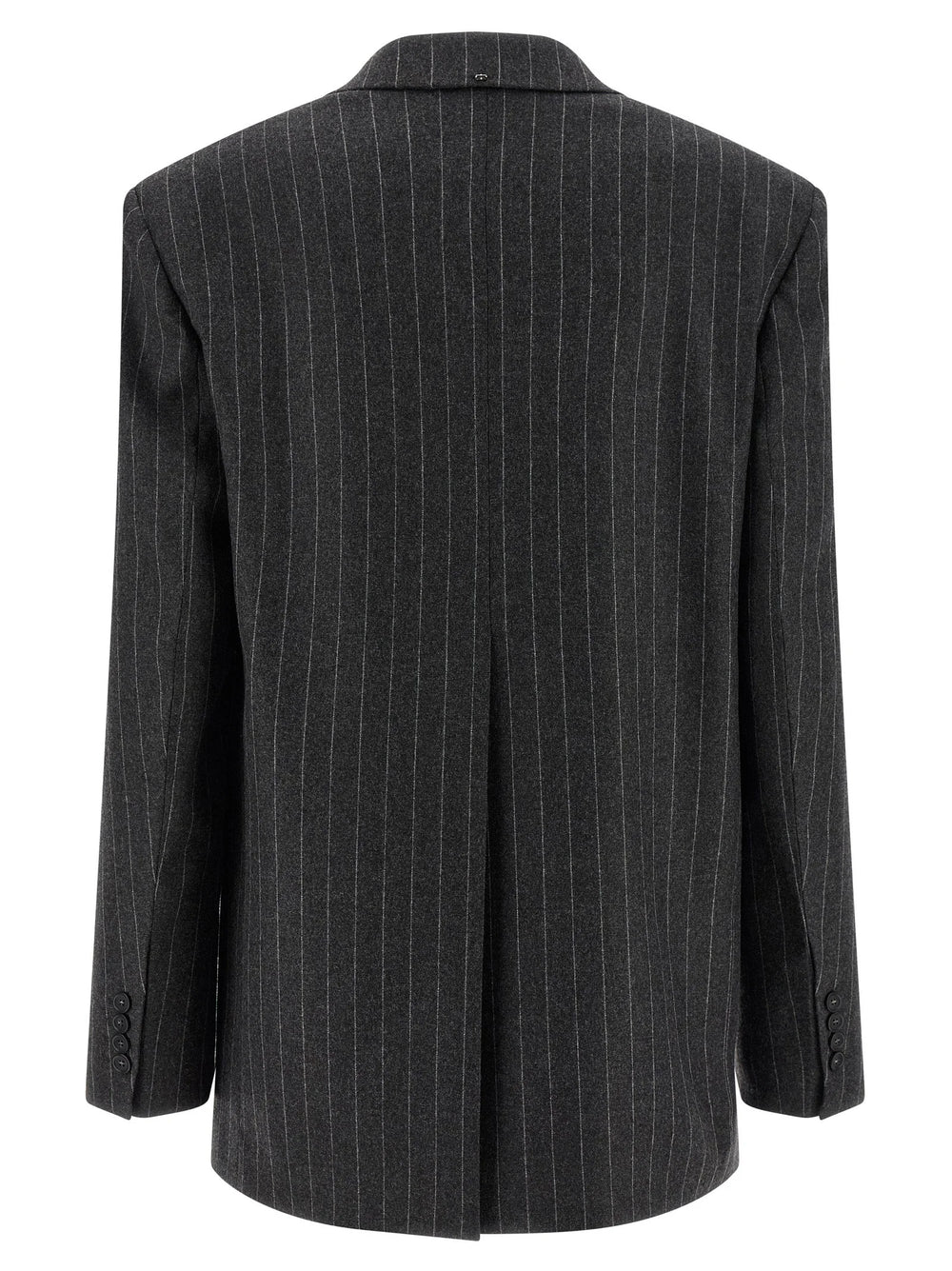 Sportmax Gray Virgin Wool Blazer - IT42
